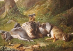 Still Life with Trophy of Game by George Hetzel
