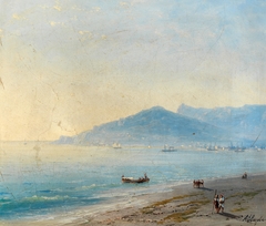 The Bay of Yalta with the Magobi and Ai Petri mountains by Ivan Ayvazovsky
