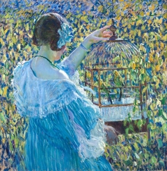 The Bird Cage by Frederick Carl Frieseke