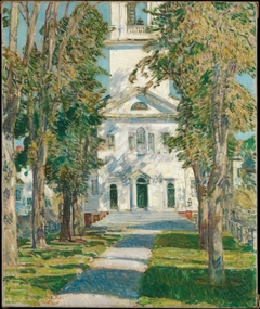 The Church at Gloucester by Childe Hassam