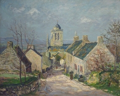 The Downward Street in Locronan by Maxime Maufra
