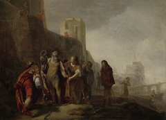 The Envoys of Alexander the Great Invested the Gardener Abdalonymus with the Insignias of the Royalty of Sidon by Nicolaes Knüpfer