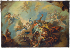 The Four Elements, Preparatory Study for a Painted Ceiling (Allegory of Time?) by Franz Anton Maulbertsch