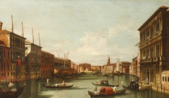 The Grand Canal with the Rialto and the Palazzo Vendramin-Calergi, Venice by Anonymous