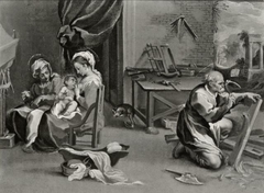 The Holy Family with St. Anne in Joseph's Workshop by Francesco Vanni