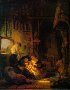 The Holy Family with St Anne by Rembrandt