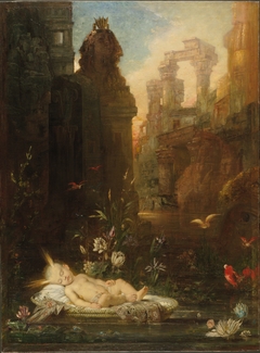 The Infant Moses by Gustave Moreau