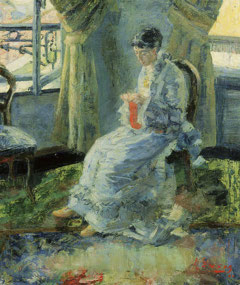 The lady in blue by James Ensor