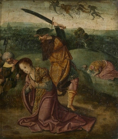 The Oxburgh Retable: The Execution of Saint Barbara by Anonymous