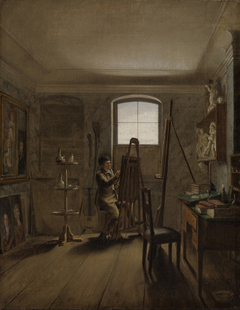 The Painter Gerhard von Kügelgen in his Studio by Georg Friedrich Kersting