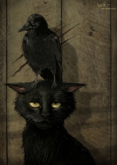 The Raven and the Cat by Jeremiah Morelli