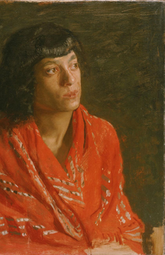 The Red Shawl by Thomas Eakins