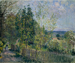 The Road in the Woods by Alfred Sisley
