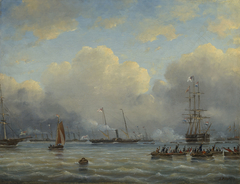 The Royal Yacht off Flushing by Ary Pleijsier