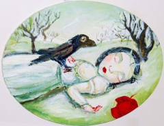The sleeping Snow White by Ladislava Susko