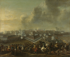 The storming of Coevoorden, 30 december 1672 by Pieter Wouwerman