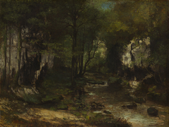 The Stream (Le Ruisseau du Puits-Noir; vallée de la Loue) by Gustave Courbet