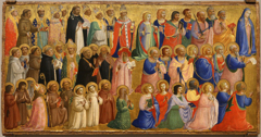 The Virgin Mary with the Apostles and Other Saints by Fra Angelico