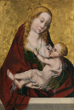 The Virgin Nursing the Child by Maestro Bartolomé