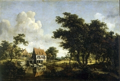 The Watermill by Meindert Hobbema