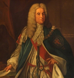 Thomas Pelham-Holles, 1st Duke of Newcastle-under-Tyne and 1st Duke of Newcastle-under-Lyme, KG, PC (1693-1768) by Anonymous