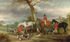Thomas Wilkinson, M.F.H., with the Hurworth Foxhound by John Ferneley