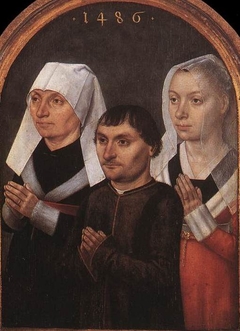 Three Donors by Master of the Bruges Legend of St Ursula