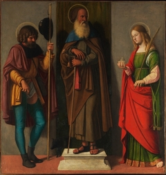 Three Saints: Roch, Anthony Abbot, and Lucy by Cima da Conegliano