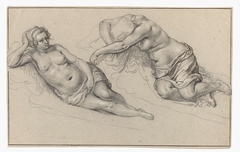 Two studies of a nude woman by Jacob de Gheyn II