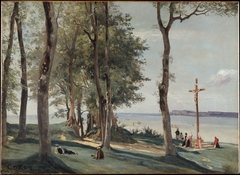 Honfleur: Calvary by Jean-Baptiste-Camille Corot