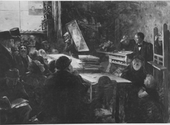Versteigerung im Atelier by Wilhelm Lindenschmit the Younger