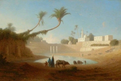 View at Siout, Upper Egypt by Théodore Frère