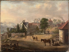 View from Halvkandebakken in Bergen by Johan Christian Dahl