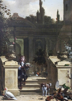 View of a Terrace with a Page Descending