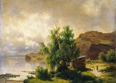 View of Holsfjorden, Ringerike by Joachim Frich