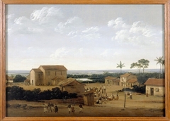Village in the province Pernambuco in Brazil by Frans Post