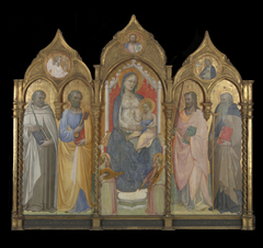 Virgin and Child Enthroned with Saint by Lippo d'Andrea