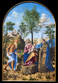Virgin and Child with Saints Jerome and Louis of Toulouse (Madonna of the Orange Tree) by Giovanni Battista Cima da Conegliano