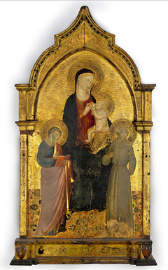 Virgin and Child with Saints Matthew and Francis by Bicci di Lorenzo