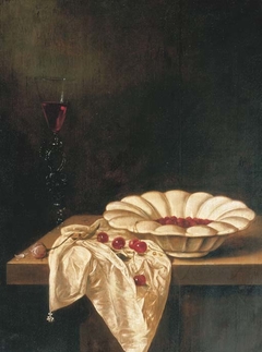 Wild strawberries in a glazed earthenware bowl by Jan Jansz van de Velde