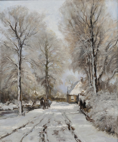 Winterlandschap bij Mariahoeve, Den Haag by Louis Apol