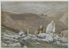 ''With Passover Approaching, Jesus Goes Up to Jerusalem'' by James Tissot