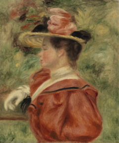 Woman with Glove (Femme au gant) by Auguste Renoir