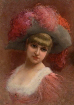 Young Lady in a Feather Hat
