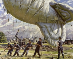 A Balloon Site, Coventry by Laura Knight