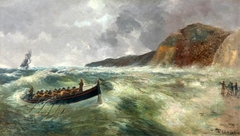 A Life Boat near the Shore by Anonymous