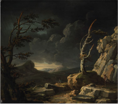 A Stormy Landscape by George Barret