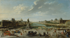 A View of Paris from the Pont Neuf by Nicolas-Jean-Baptiste Raguenet