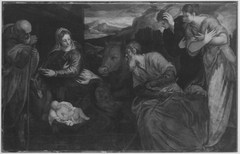 Adoration by the shepherds by Jacopo Tintoretto