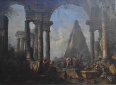 Alexandre le grand devant le tombeau d'Achille